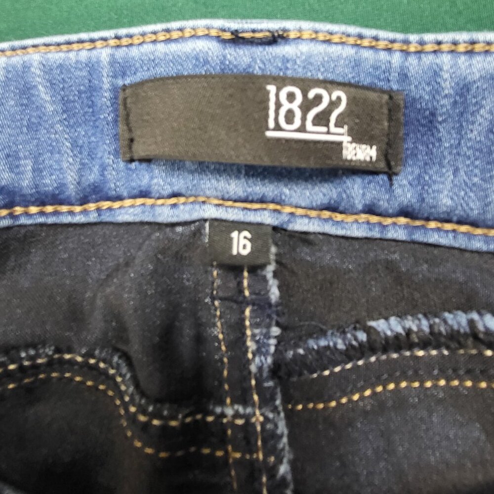 1822 Denim blue jeans EUC size 16 - Picture 4 of 6